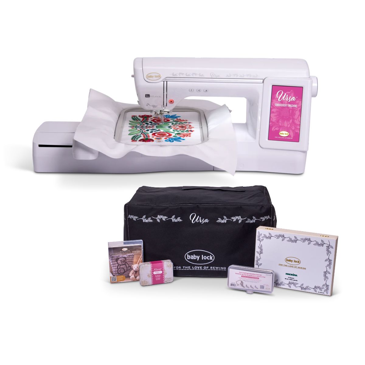 Baby Lock Ursa embroidery machine front view