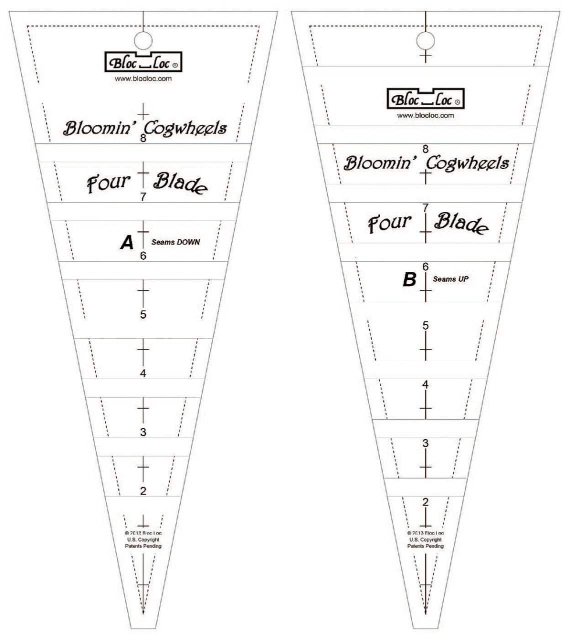 Bloomin' Cogwheels Ruler set