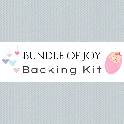 Bundle of Joy Backing Kit POParazzi Silver Flannel