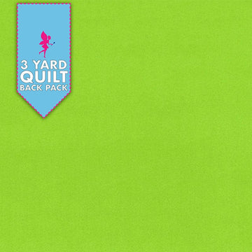 90" Cuddle Extra Wide Dark Lime 3 Yard Quilt Fabric Back Pack
