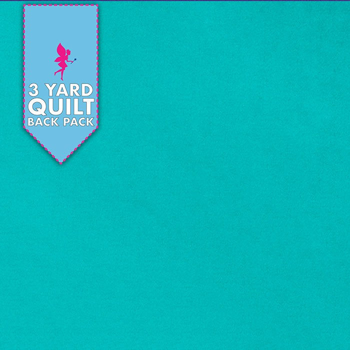 90" Cuddle Extra Wide Fabric Teal 3 Yard Quilt Fabric Back Pack