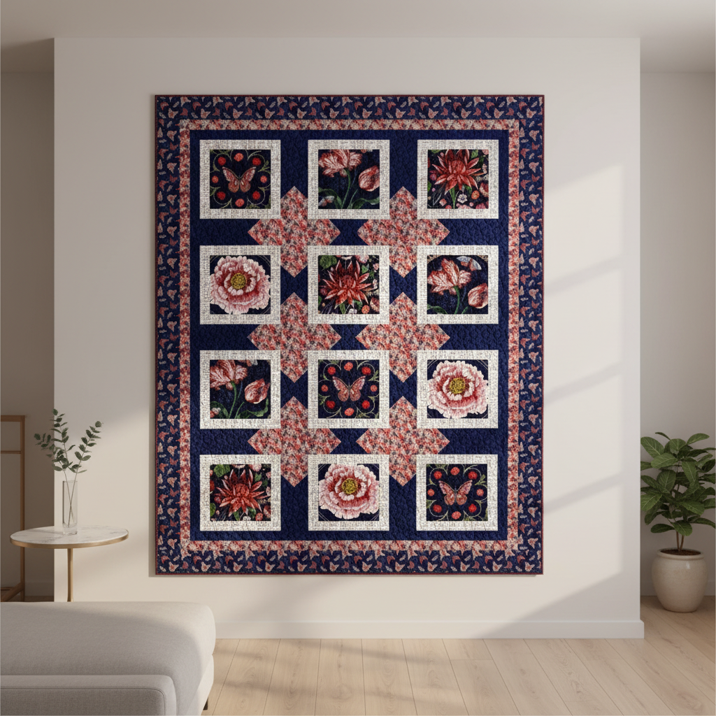 Cameo Appearance Quilt - Modern Wall Display 1:1