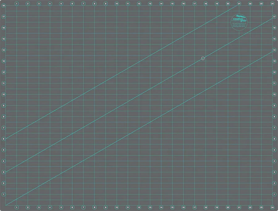 Creative Grids Self-Healing Double Sided Rotary Cutting Mat 18in x 24in - image 2 - quilting supply from Quilted Joy