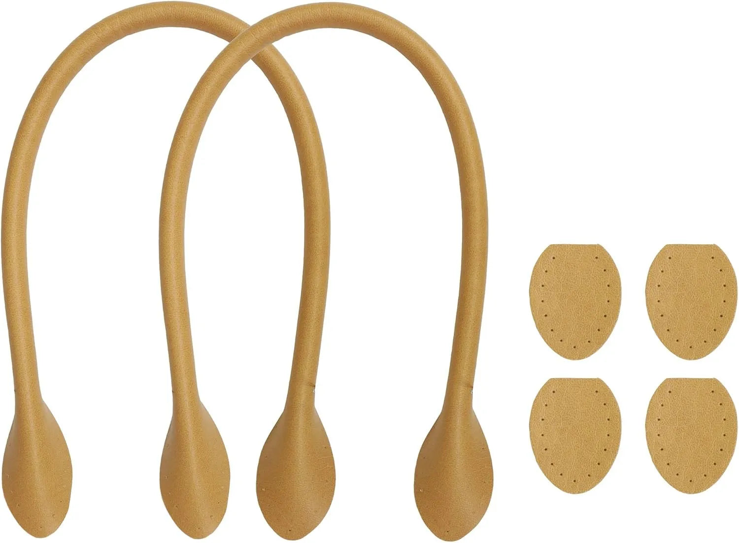 Leather Like Bag Handles 16in Beige - image 1 - quilting supply from Quilted Joy