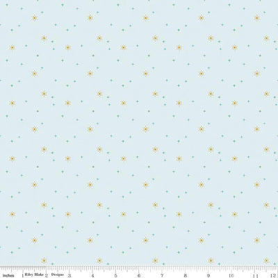 Sparkler Iceberg Snowflake Fabric Yardage