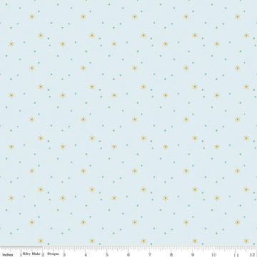 Sparkler Iceberg Snowflake Fabric Yardage - quilt fabric for sewing and quilting projects