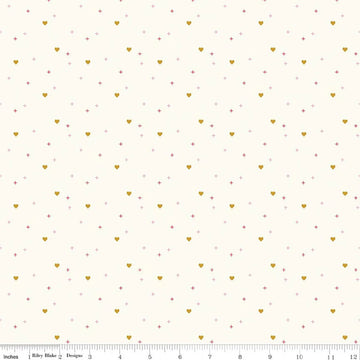 Sparkler Cloud Heart Fabric Yardage - quilt fabric for sewing and quilting projects