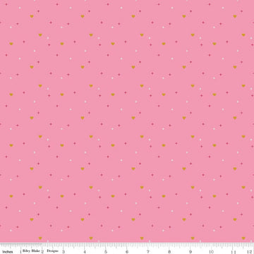 Sparkler Rose Heart Fabric Yardage - quilt fabric for sewing and quilting projects