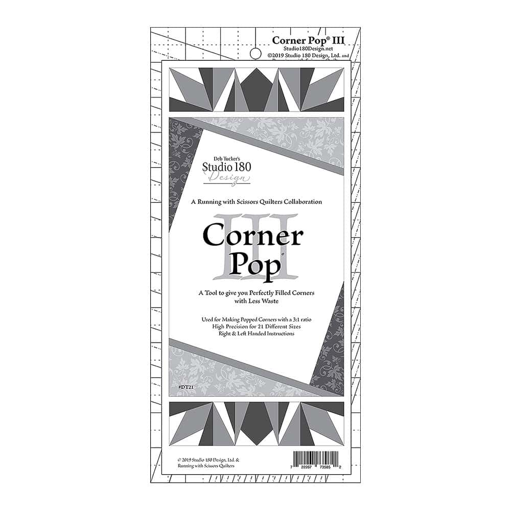 Corner Pop III Quilt ruler by Deb Tucker