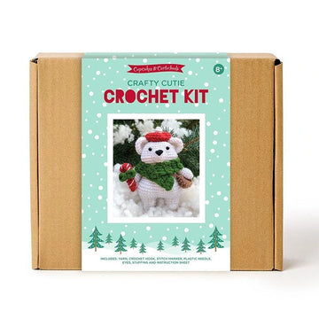 Crafty Cutie Polar Bear Crochet Kit - quilting supply from Quilted Joy