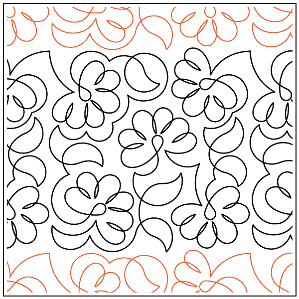 preview of Feathered Flowers Paper Pantograph