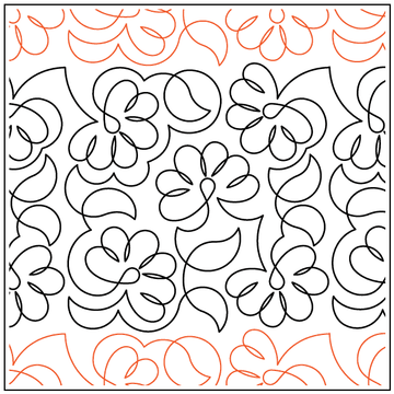 preview of Feathered Flowers Paper Pantograph