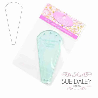 Sue Daley rounded Dresden template 4 inch quilting tool