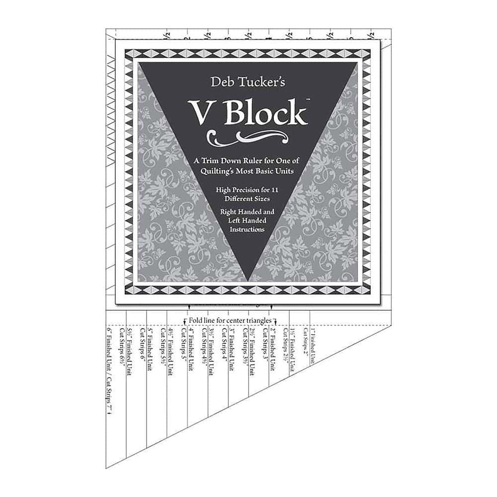 V-Block Quilt ruler by Deb Tucker