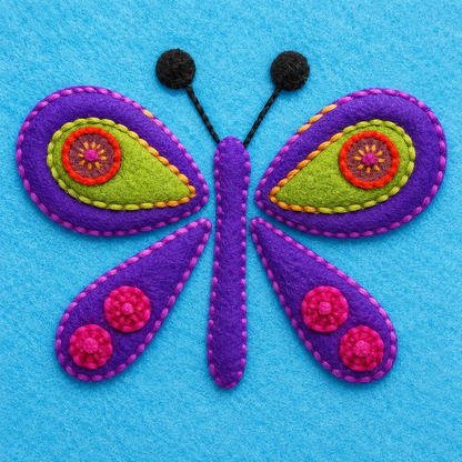 Sue Spargo Butterfly Pre-Cut Wool Kit