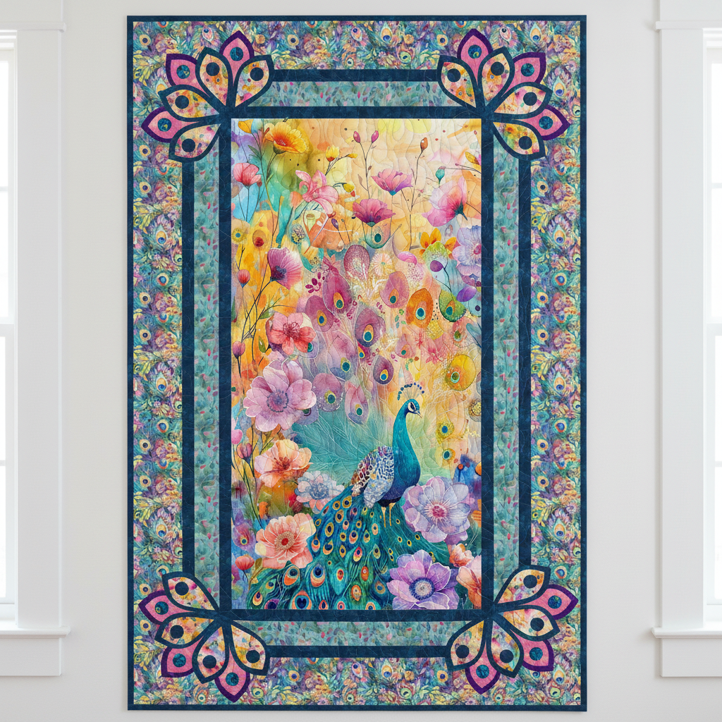 Fanciful Feathers Quilt Kit – Premium Wall Hanging