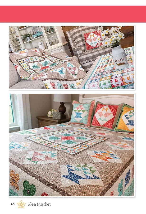 Flea Market Quilt Book - image 5 - quilting book with patterns and instructions