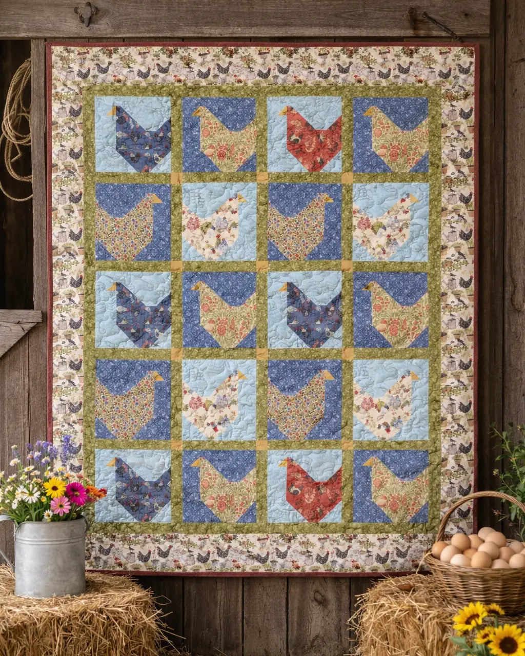 Flock Party Quilt Kit - image 1 - complete quilt kit with fabric and instructions