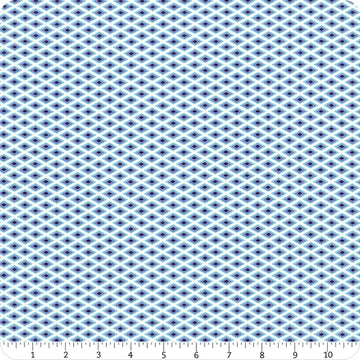 Floral Reef Marine Lighthouse Windows Fabric Yardage - quilt fabric for sewing and quilting projects