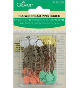 Flower Head Pin Box - quilting supply from Quilted Joy