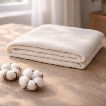 Nine Acres White 100% Cotton Batting Mid-Weight - quilt batting for quilting projects