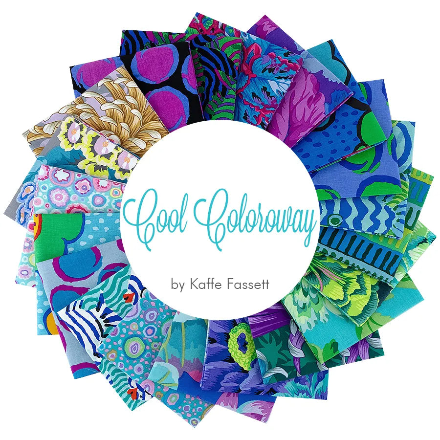 Cool August 2025 Kaffe Fassett Collective Fat Quarter Bundle