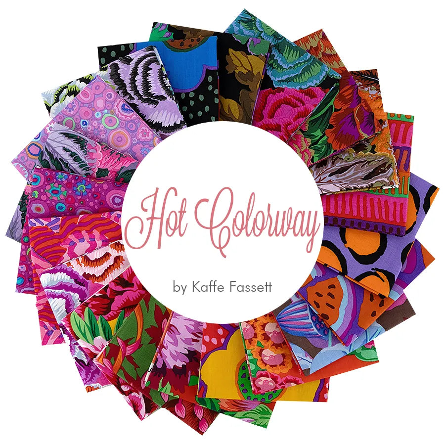 Hot August 2025 Kaffe Fassett Collective Fat Quarter Bundle