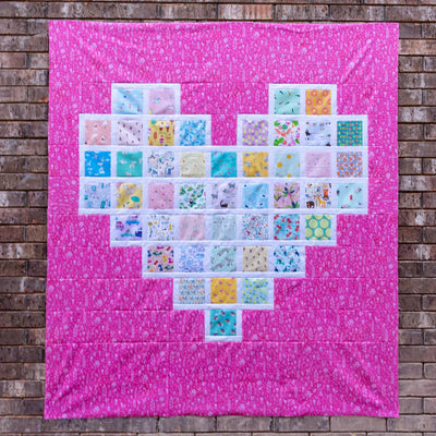 Kimberbell Full Hearts Pink Quilt Kit