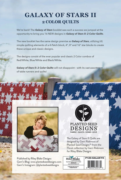 Galaxy of Stars II: 2 Color Quilts Booklet - image 2 - quilting book with patterns and instructions