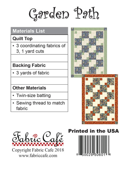 Garden Path Quilt Pattern