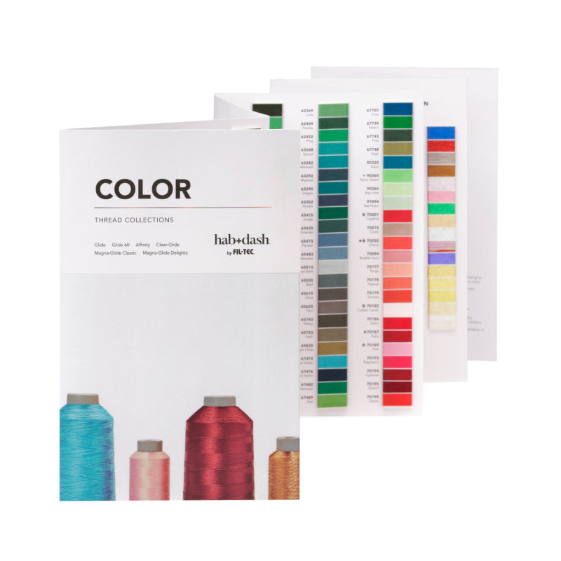Glide Thread Color Chart Card Version Six