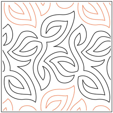 Ground Cover Paper Pantograph - longarm quilting pantograph digital design file