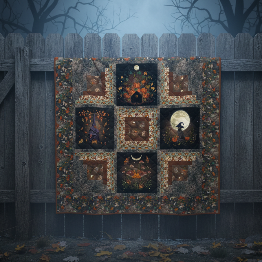 Harvest Haunt Quilt Kit - Spooky Setting
