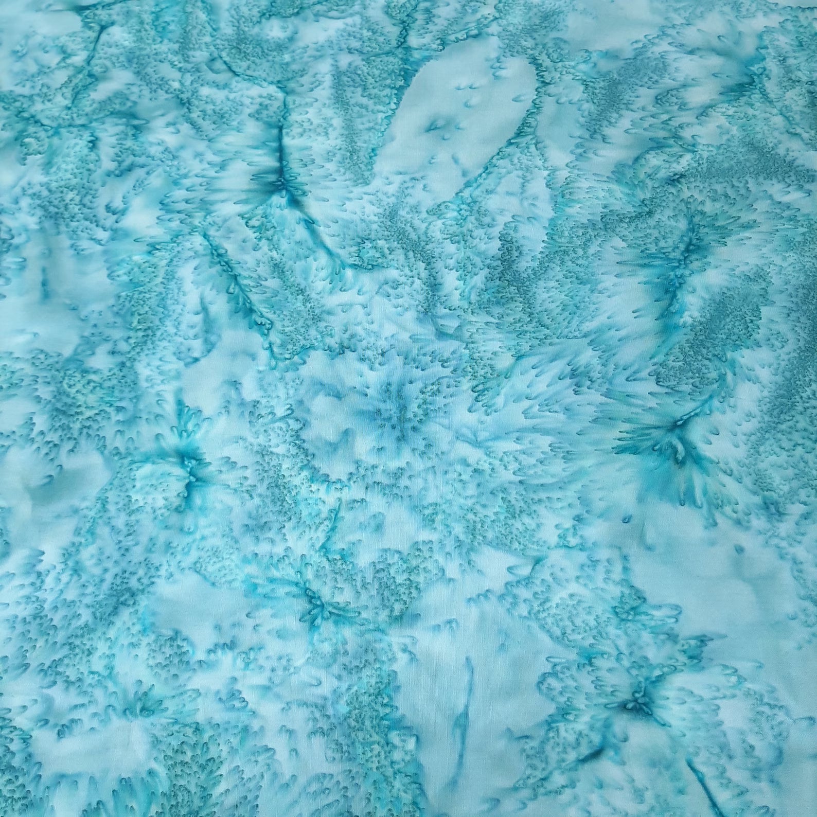 Where's Squatch? Backing Kit 1895 Watercolors Sea Mist Batik - PRESALE - wide quilt backing fabric for longarm quilting