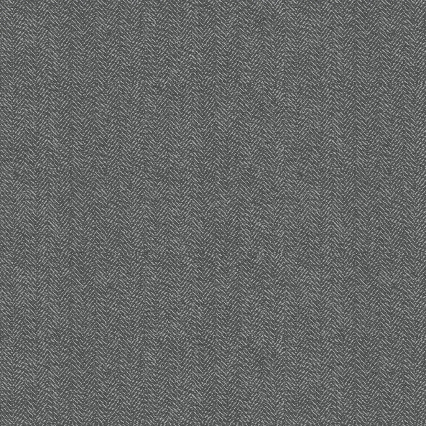 Close-up of Twill Herringbone Grey Fabric Yardage, featuring a repeating V-shaped zigzag pattern for a textured, woven look—perfect for fabric projects.