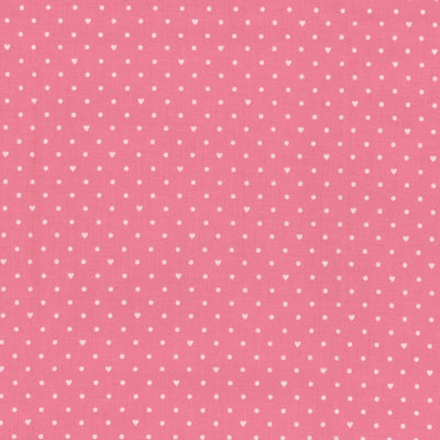 Sweetheart Dots Hot Pink Fabric Yardage