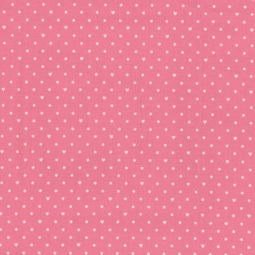 Sweetheart Dots Hot Pink Fabric Yardage