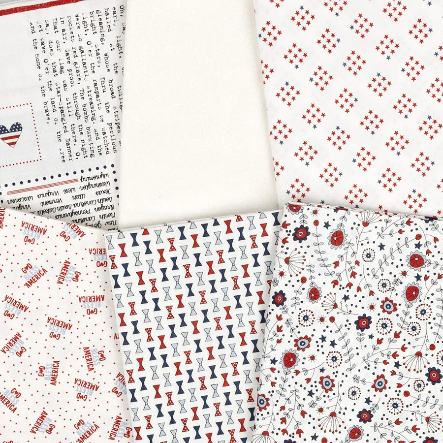 Independence Day Fat Quarter Bundle - image 6 - fat quarter quilt fabric cut