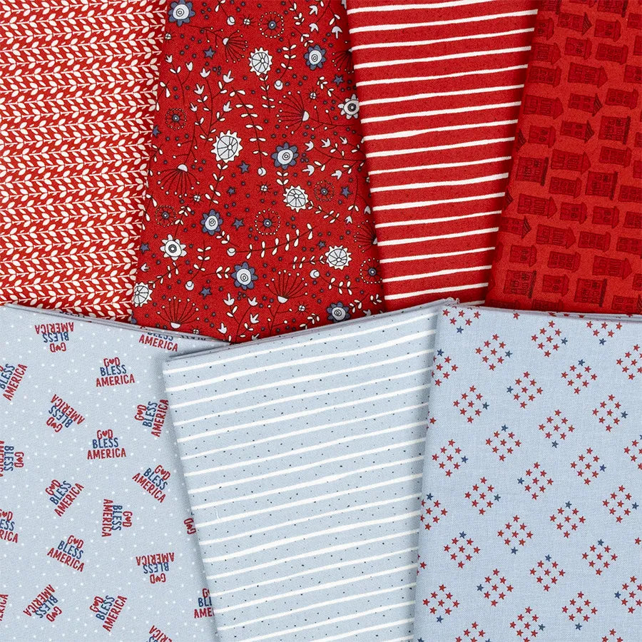 Independence Day Fat Quarter Bundle - image 5 - fat quarter quilt fabric cut