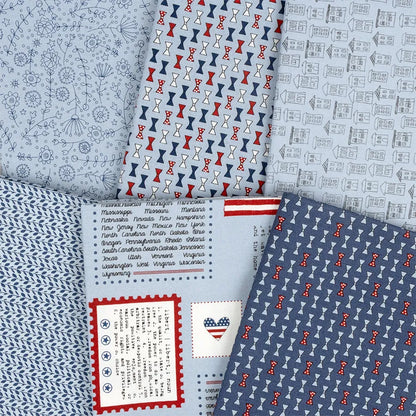 Independence Day Fat Quarter Bundle - image 7 - fat quarter quilt fabric cut