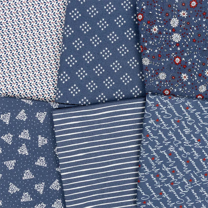 Independence Day Fat Quarter Bundle - image 8 - fat quarter quilt fabric cut