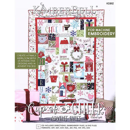 Cup of Cheer Advent Quilt Machine Embroidery CD and Booklet Product Photo