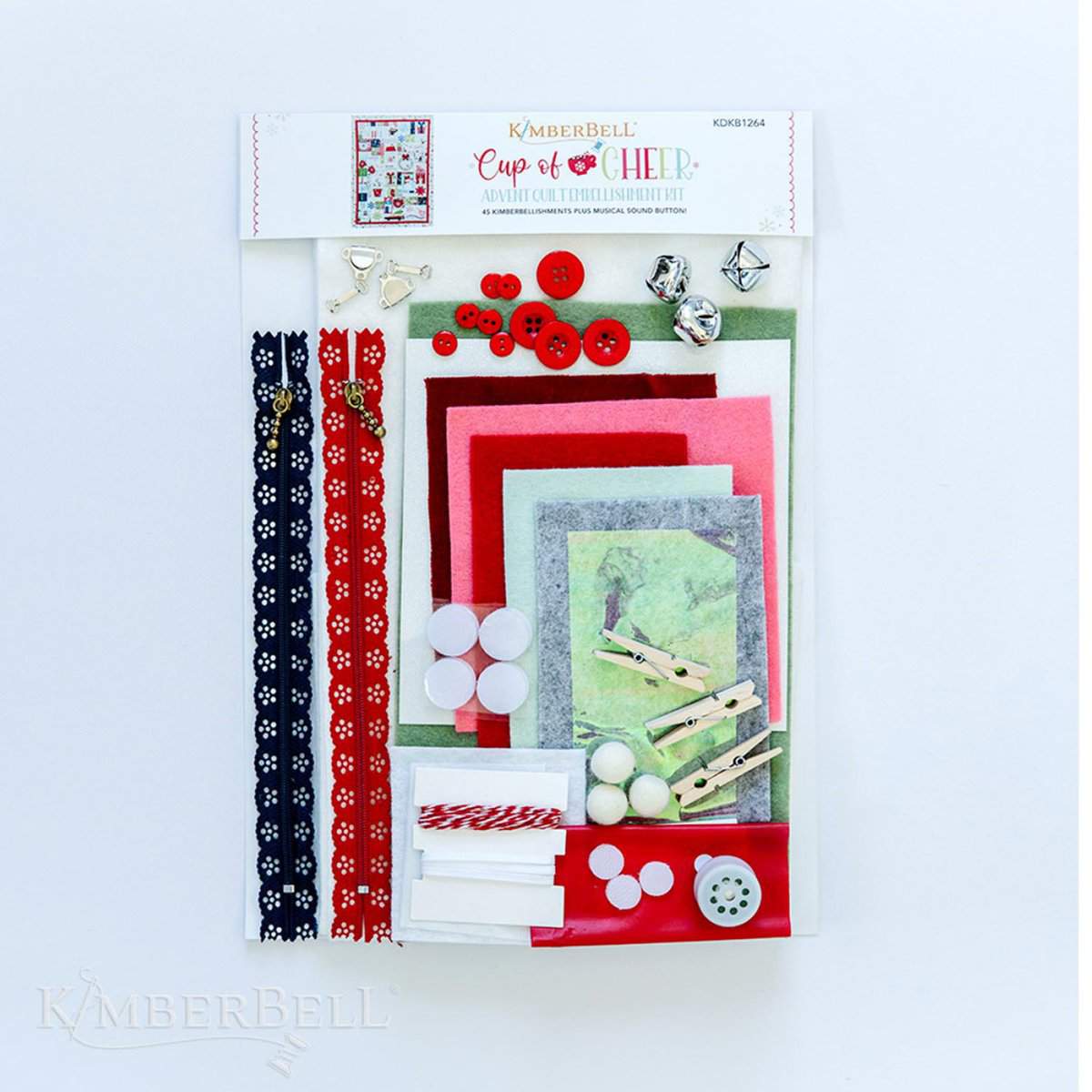 Kimberbell Cup of Cheer Advent Quilt Embellishment Kit Product Photo