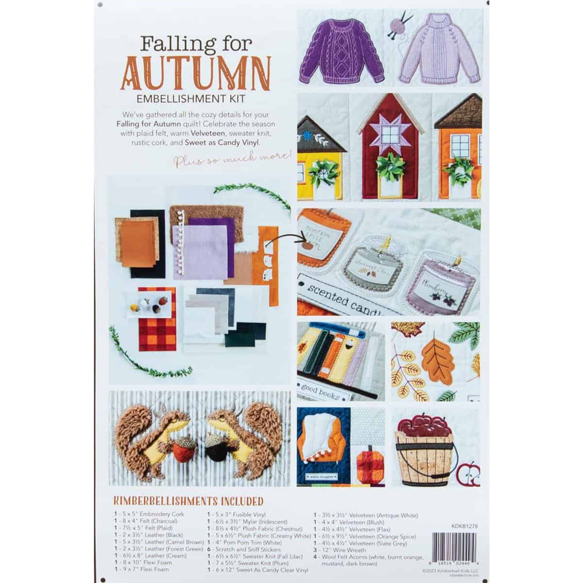 Kimberbell Falling for Autumn Embellishment Kit