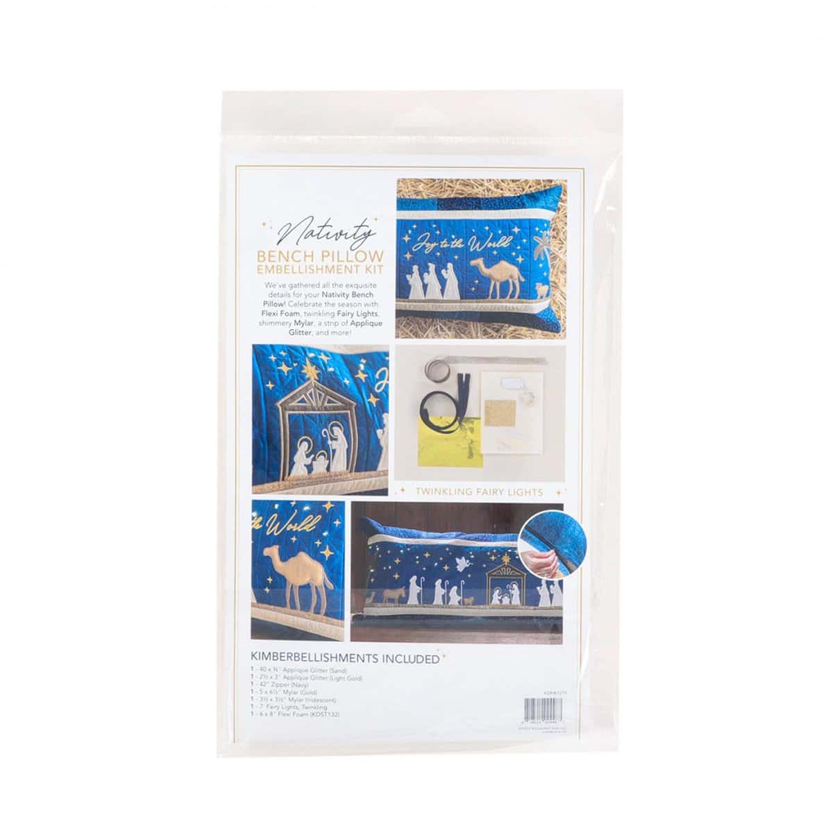 Kimberbell Nativity Bench Pillow Embellishment Kit Product Photo