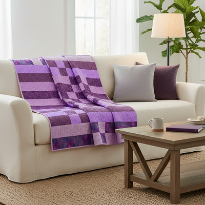 Lavender Lattice Quilt Kit
