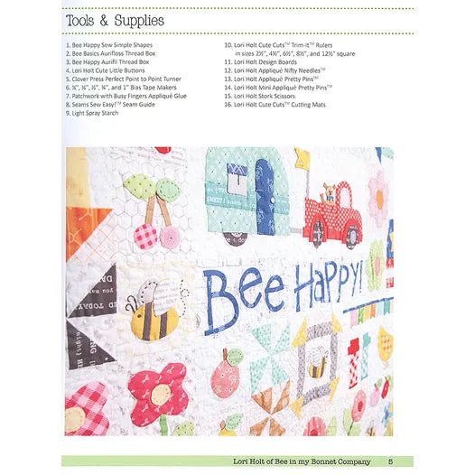 Bee In My Bonnet Bee Happy Quilt Booklet - image 3 - quilting book with patterns and instructions
