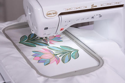 Baby Lock Luna embroidery field and hoop positioning