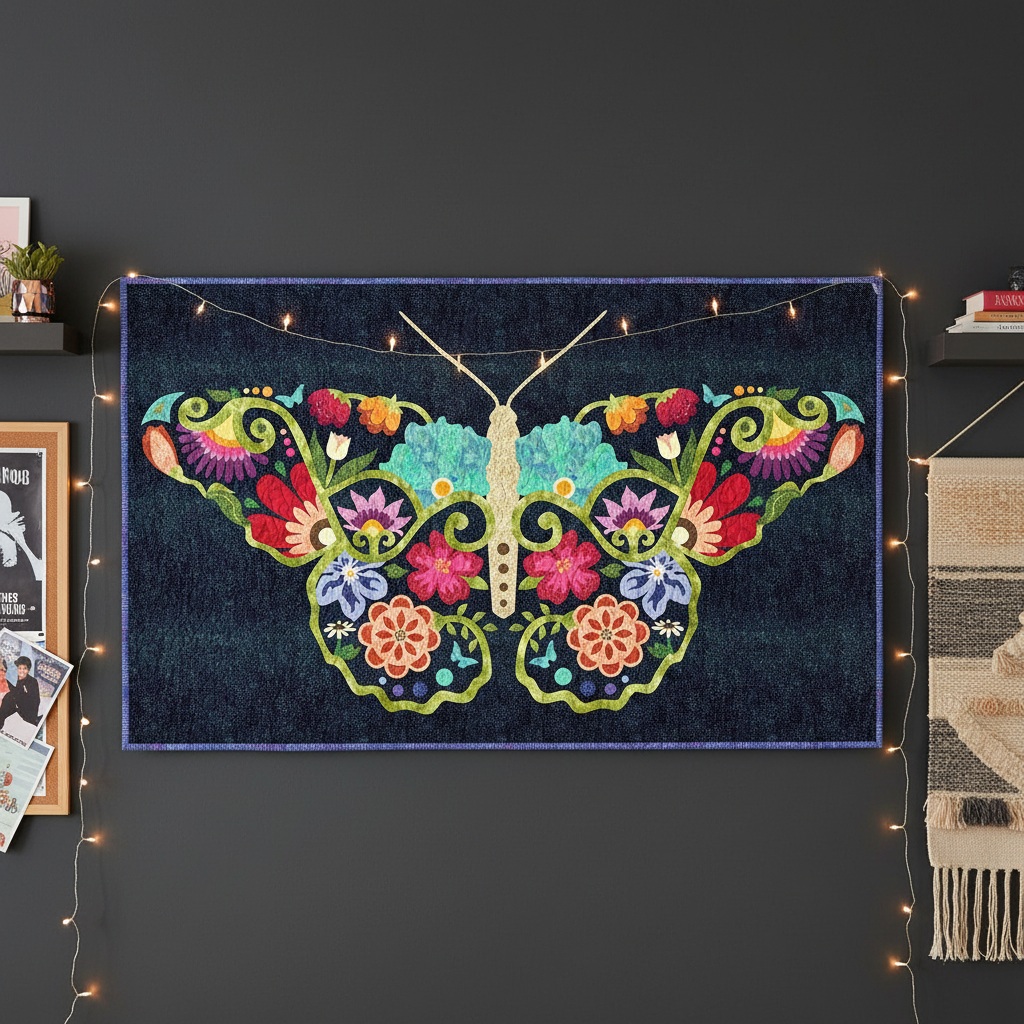 Macaw Butterfly Quilt - Teenager's Room