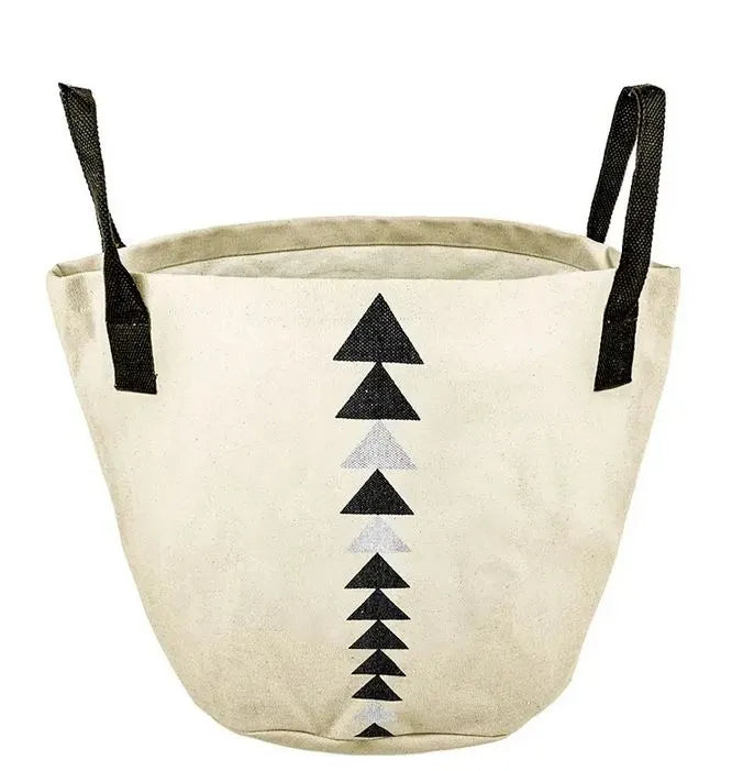 Maker Bucket Natural Geese 12" x 11"